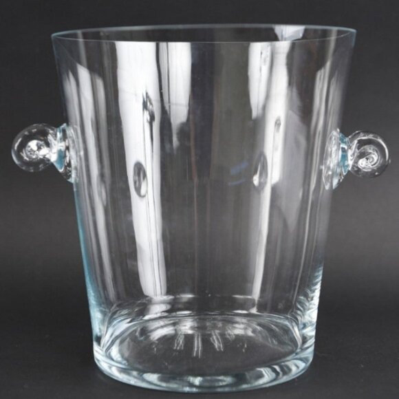 EUC Tiffany Ice Bucket with scroll side handles. - Picture 1 of 6